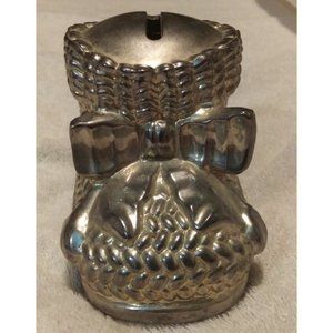 Antique Vintage Leonard #9515 Baby Shoe Bank Silver